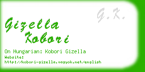 gizella kobori business card